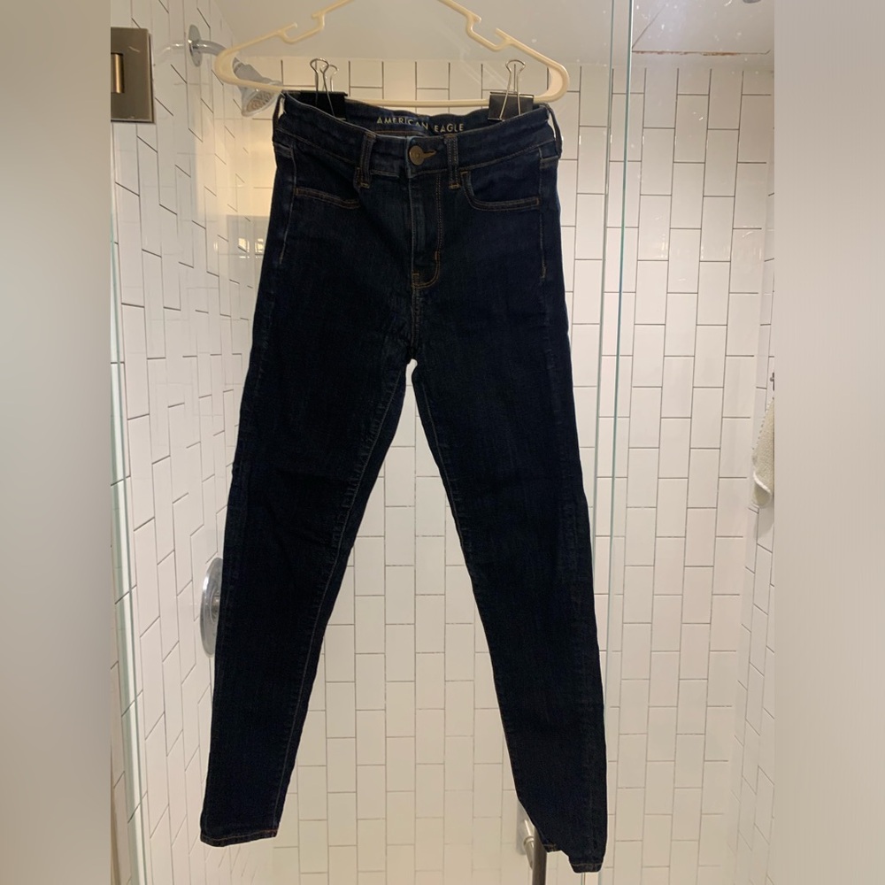 American Eagle jeggings. Blue. Size 4.
